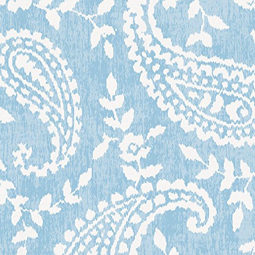 Carousel Designs Blue Paisley Fabric by The Yard - 100% Cotton