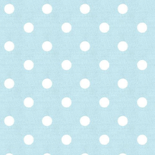 Carousel Designs Mist and White Polka Dot Fabric by The Yard - 100...