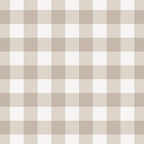 Carousel Designs Taupe Gingham Fabric by The Yard - 100% Cotton