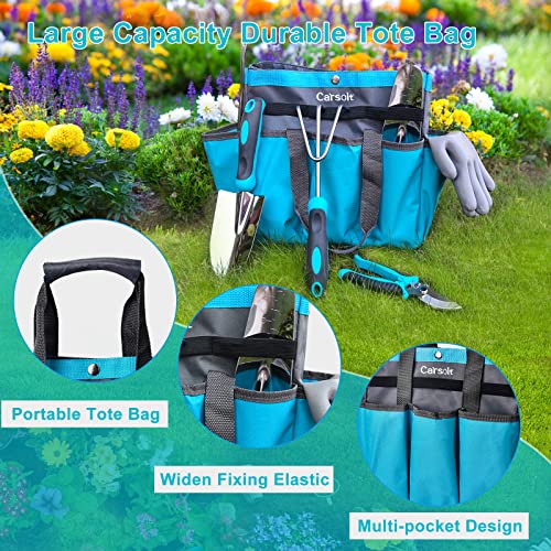 Gardening Tools, Carsolt 7 Piece Heavy Duty Stainless Steel Garden...