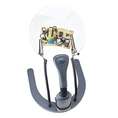Carson HelpingHands 2x LED Magnifier Stand and Hands-Free Magnifie...