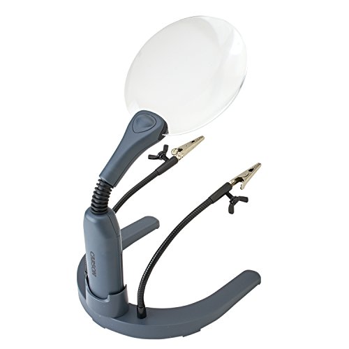 Carson HelpingHands 2x LED Magnifier Stand and Hands-Free Magnifie...