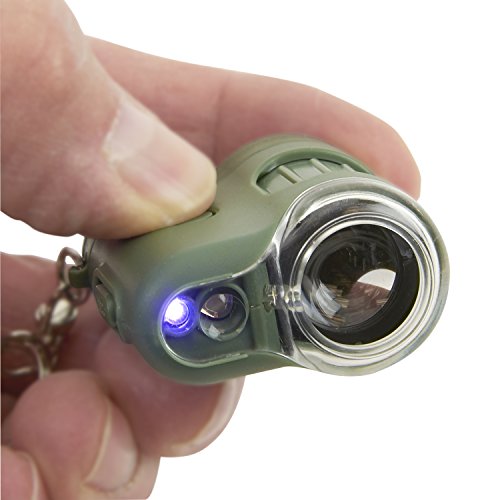 Carson MicroMini 20x LED Lighted Pocket Microscope with Built-in U...