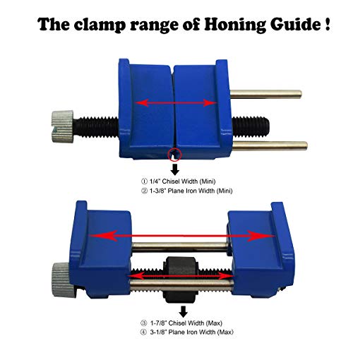 CartLife Honing Guide Jig for Wood Chisel Edge Sharpening Holder,F...