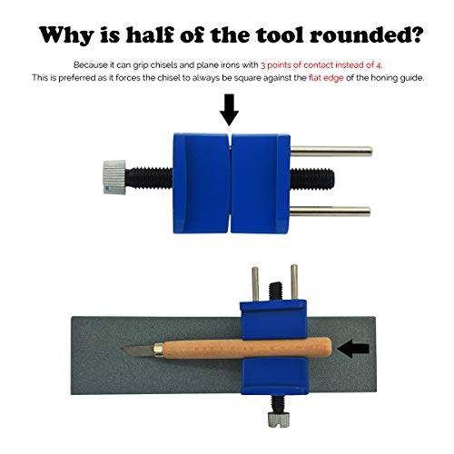 CartLife Honing Guide Jig for Wood Chisel Edge Sharpening Holder,F...