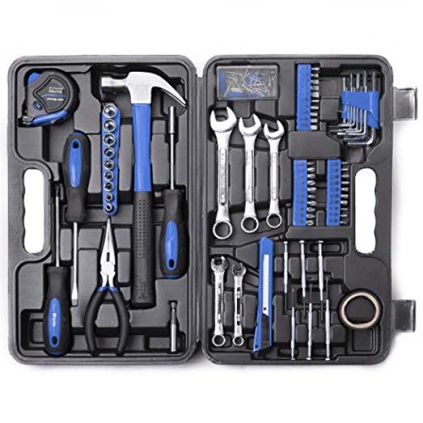 Cartman 148Piece Tool Set General Household Hand Tool Kit with Pla...