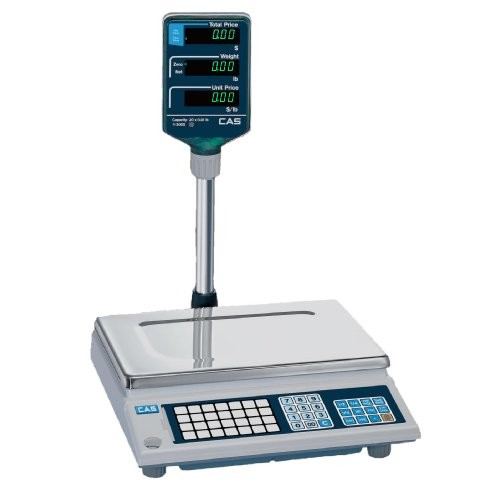 CAS AP1-60 Digital Price Computing Scale, 60lb Capacity, 0.02lb Re...