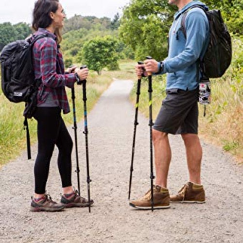 Cascade Mountain Tech Trekking Poles - Carbon Fiber Walking or Hik...