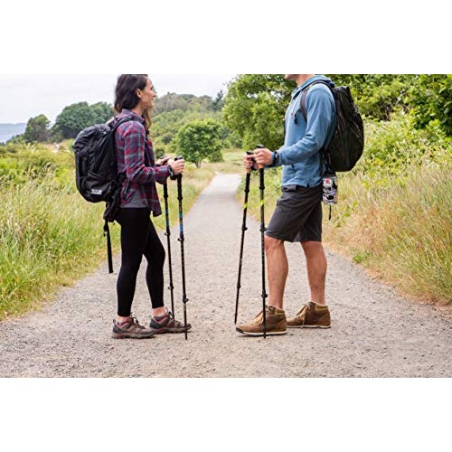 Cascade Mountain Tech Trekking Poles - Carbon Fiber Walking or Hik...