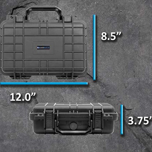 CASEMATIX Hard Case for Pistols - Waterproof & Shockproof ...