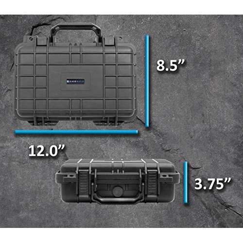 CASEMATIX Hard Case for Pistols - Waterproof & Shockproof ...