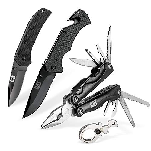 Caterpillar - 4 Pc. Mft, Folding Knife, Pocket Tool Set, Tool Sets...