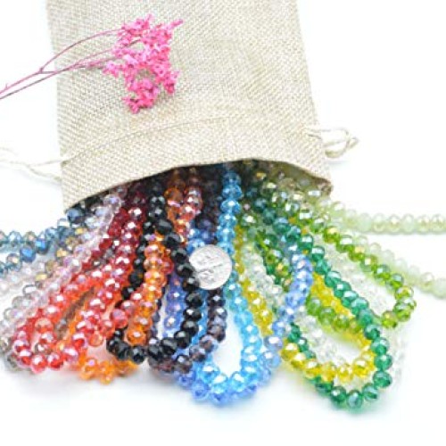 Catotrem 8mm Briollete Rondelle Crystal Glass Beads Faceted Crysta...