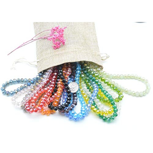 Catotrem 8mm Briollete Rondelle Crystal Glass Beads Faceted Crysta...