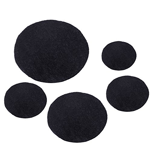 Caydo 10 Pieces Black Adhesive Back Felt Sheets Fabric Sticky Back...