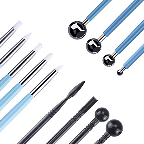 Caydo 15 Pieces Carving Modeling Tool Set Including Ball Stylus Cl...