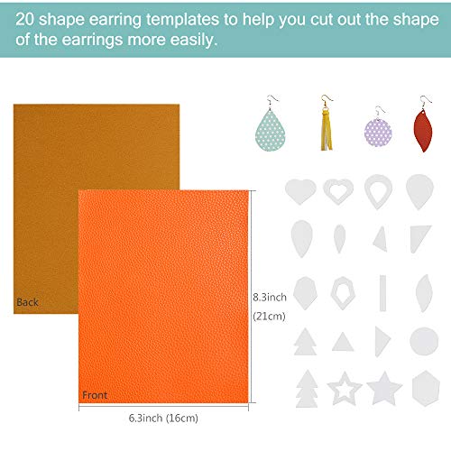 Caydo 24 Pieces Leather Earring Making Kit Include Instructions, 4...