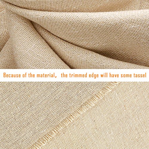 Caydo 3 Pieces Large Size Linen Needlework Fabric for Garment Craf...