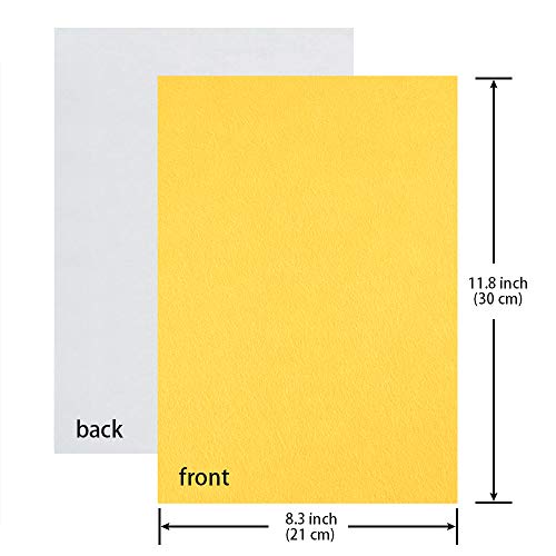 Caydo 30 Pcs 8 x 12 Adhesive Backed Felt Fabric Sheets, Assorted...