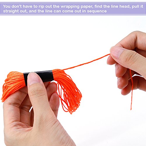 Caydo Embroidery Floss 50 Skeins Friendship Bracelets Floss Rainbo...