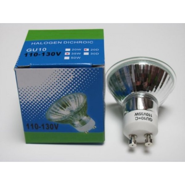 CBconcept 10XGU1050W Halogen Light Bulb JDR GU10 120Volt 50Watt - ...