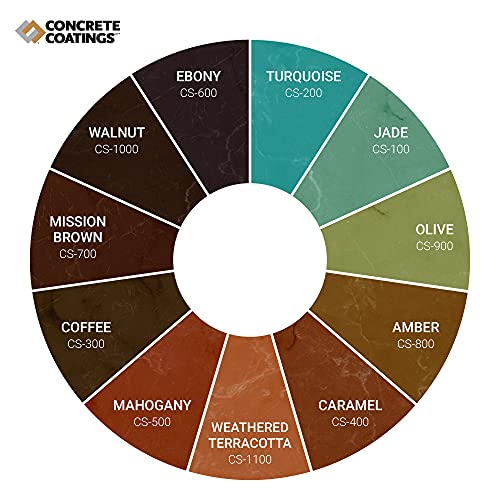 CC Concrete Coatings Vivid Acid Stain for Concrete Ebony 4OZ