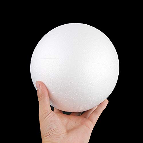 2PCS 7.9 Inch White Foam Balls Polystyrene Craft Balls Styrofoam B...