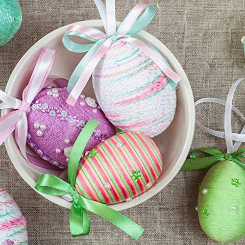 Decora 7cm Natural White Styrofoam Eggs Craft Egg Foam Handmade Ba...