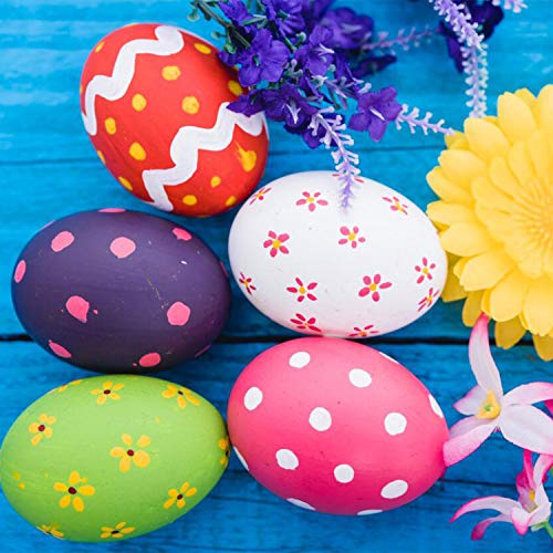 Decora 7cm Natural White Styrofoam Eggs Craft Egg Foam Handmade Ba...