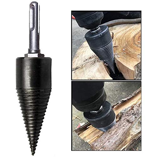 Splitting Wood Cone Drill Bit, Heavy Duty Drill Screw Cone Driver-...