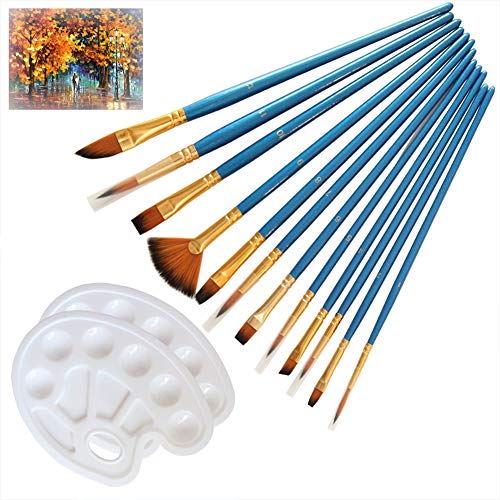 Paint Palette and Painting Knife Set,2 Pcs Paint Trays,6 Pcs Paint...