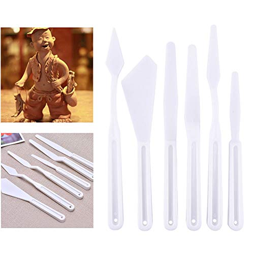 Paint Palette and Painting Knife Set,2 Pcs Paint Trays,6 Pcs Paint...