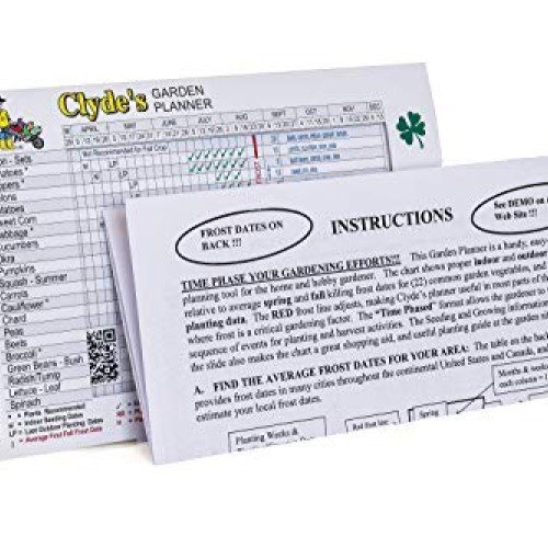 Clydes Garden Planner - Clydes Vegetable Planting Slide Chart