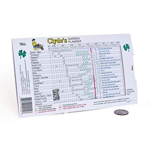 Clydes Garden Planner - Clydes Vegetable Planting Slide Chart