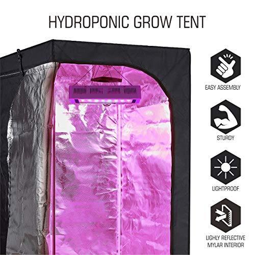 cdmall Grow Tent Room Complete Kit 48x24x72 Kit Hydroponic Supp...