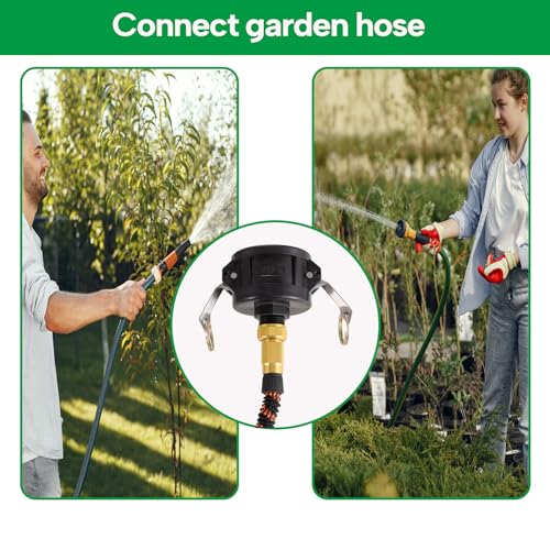 Ceaeso 275 330 Gallon IBC Tote Adapter, Tank Drain Adapter for Gar...