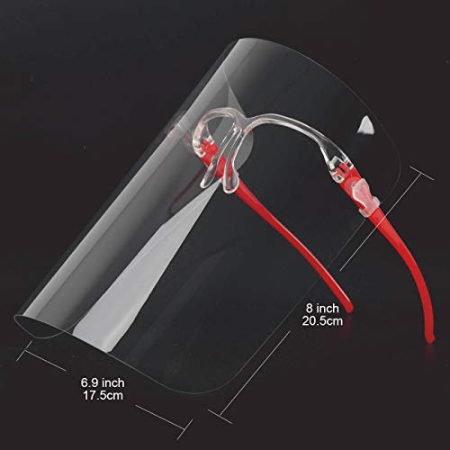 Face Shields Set with 12 Replaceable Anti Fog Shields and 6 Reusab...