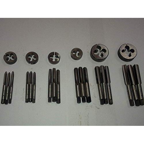Bsw left hand thread tap and die set 3/16,1/4,5/16,3/8,7/16,1/2 en...