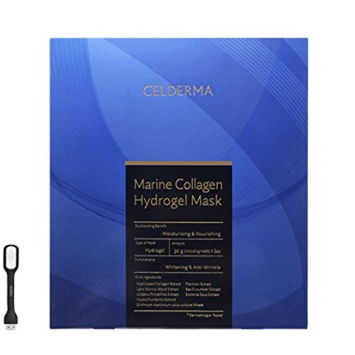 CELDERMA 2017 New Mask Marine Collagen Hydrogel Mask: High conce...