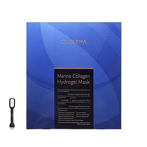 CELDERMA 2017 New Mask Marine Collagen Hydrogel Mask: High conce...