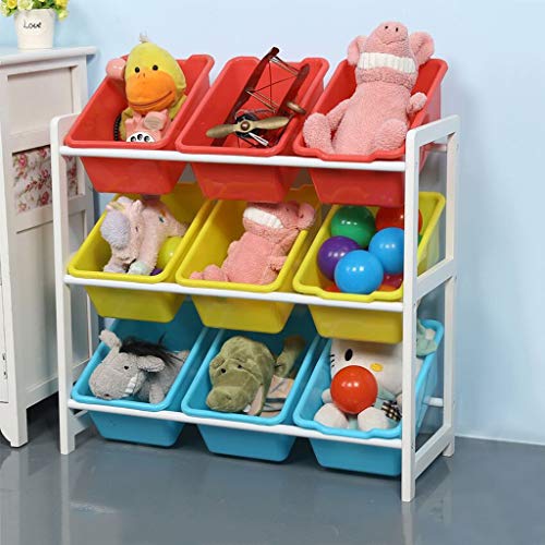 Celiy_Ship from US Warehouse Solid Wood Toy Rack Kids Toy Storage...
