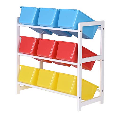 Celiy_Ship from US Warehouse Solid Wood Toy Rack Kids Toy Storage...