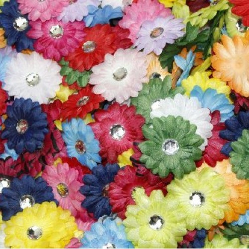 100 in a Bag Soft Mini Daisy Flowers 2 2 Inch Small Flowers Gre...