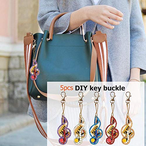 Diamond Painting Keychain, DIY 5D Full Drill Diamond Painting Pend...