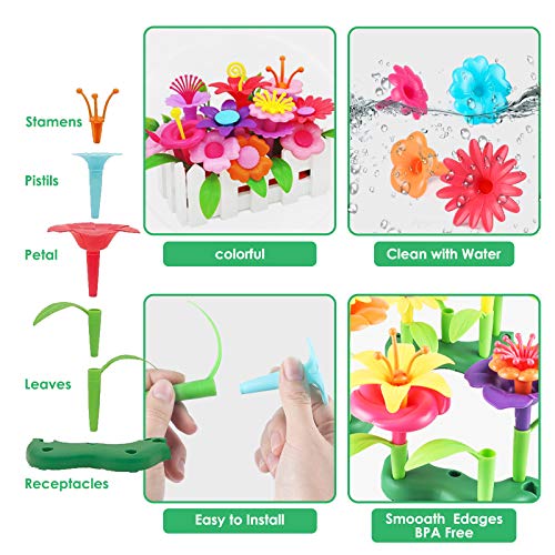 Girls Toys Age 3-6 Year Old Toddler Toys for Girls Gifts Flower Ga...