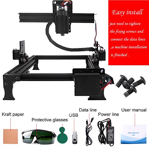 3000mw Upgrade Laser Engraver CNC Engraving Machine DIY Pro Engrav...