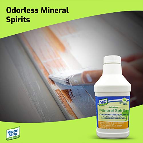 Klean Strip Green Odorless Mineral Spirits with Chemical Resistant...