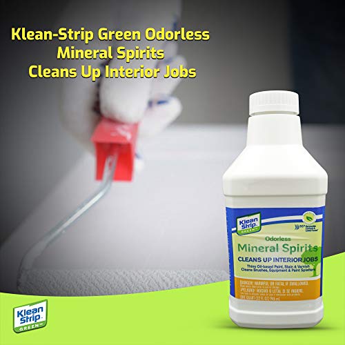 Klean Strip Green Odorless Mineral Spirits with Chemical Resistant...
