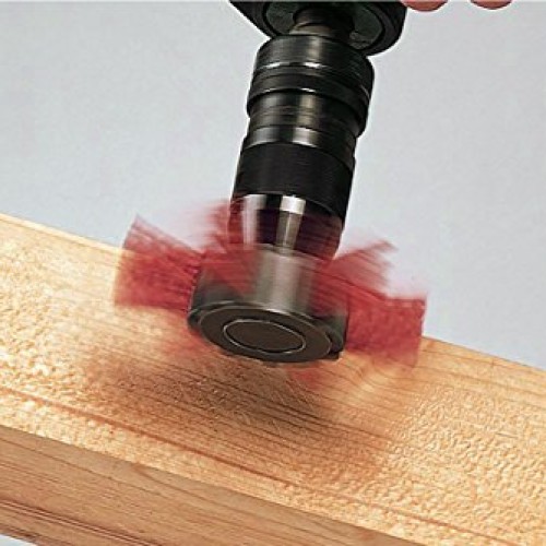 Century Drill and Tool 77341 Coarse Nylon Flap Brush, 4-Inch 80 G...