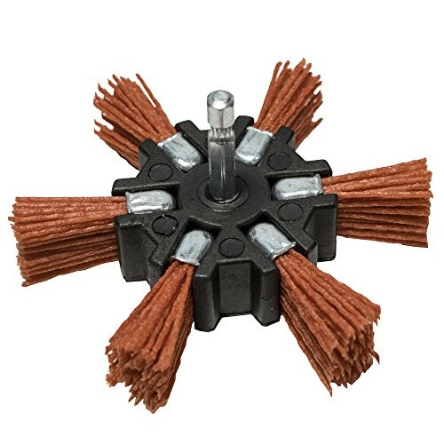 Century Drill and Tool 77341 Coarse Nylon Flap Brush, 4-Inch 80 G...